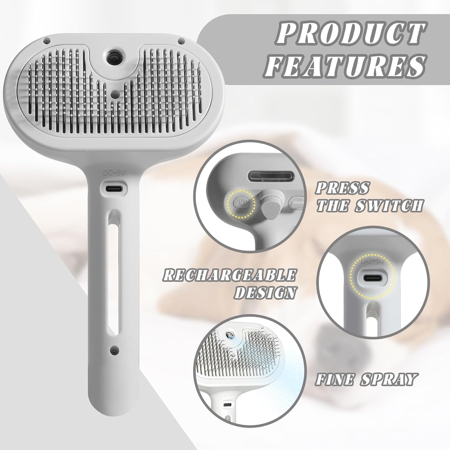 Blisbre® Pet Spray Comb